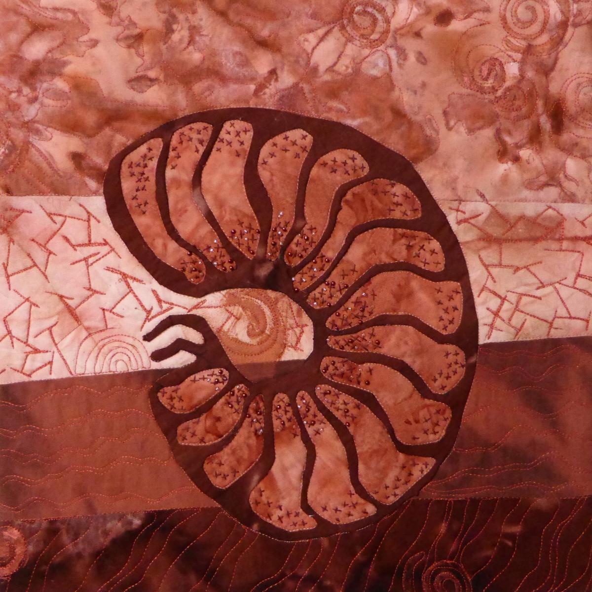 Blue Ammonite   –  Pink Ammonite by Nan Williams